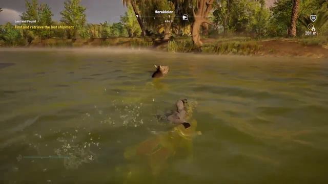 Assasins's creed Origins - Swimming Horse смотреть онлайн