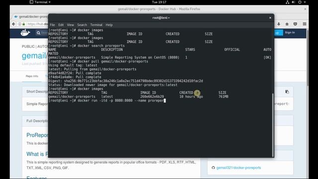 Run ProReports as docker container смотреть онлайн