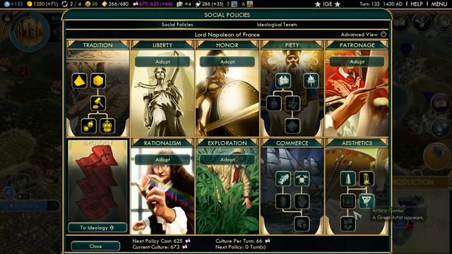 Civilization V Modded as France Part 15 Rome's Expansion смотреть онлайн
