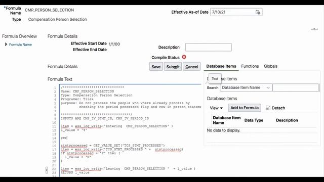 Payroll Value Set II - Oracle Fusion HCM Fast Formula Tutorial - 20 смотреть онлайн