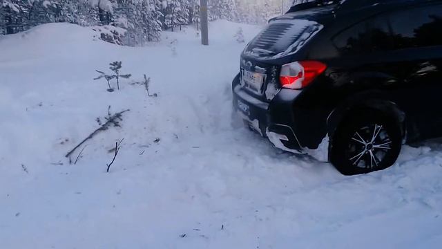Вылет Субару в кювет(1) смотреть онлайн