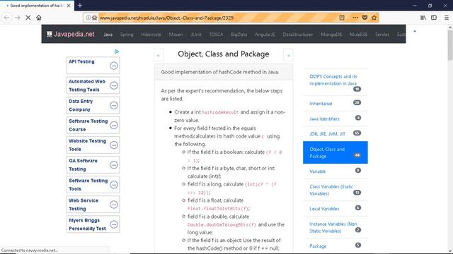 Good implementation of hashCode method in Java.
| javapedia.net смотреть онлайн