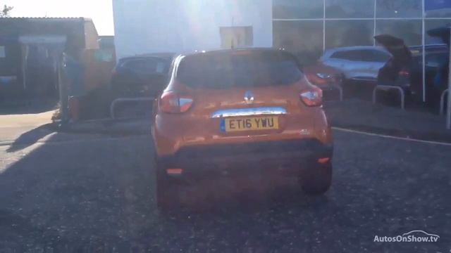 RENAULT CAPTUR DYNAMIQUE S NAV DCI ORANGE/BLACK 2016 смотреть онлайн