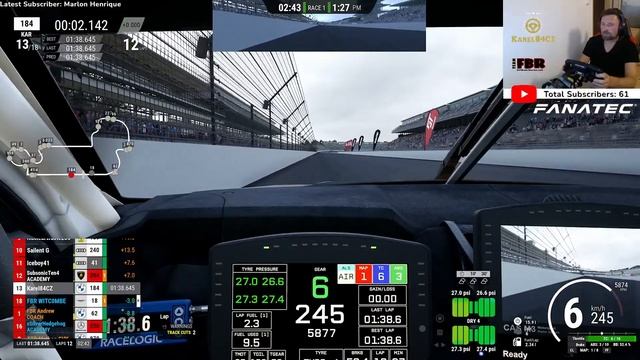 Assetto Corsa Competizione - FBR Academy race - Indianapolis - Xbox Series X -Fanatec - CZ SK смотреть онлайн