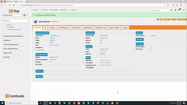 iTop Demonstration | Free IT Helpdesk Ticketing System