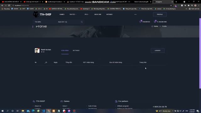 Website bán game NuxtJS(VueJS)+Laravel7x, login facebook, google thanh toán online, 2021Giá học sin смотреть онлайн
