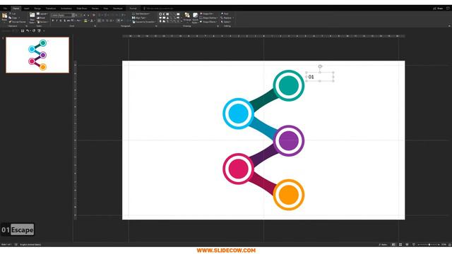 How To Make A 5 Stage Ladder Process In PowerPoint смотреть онлайн