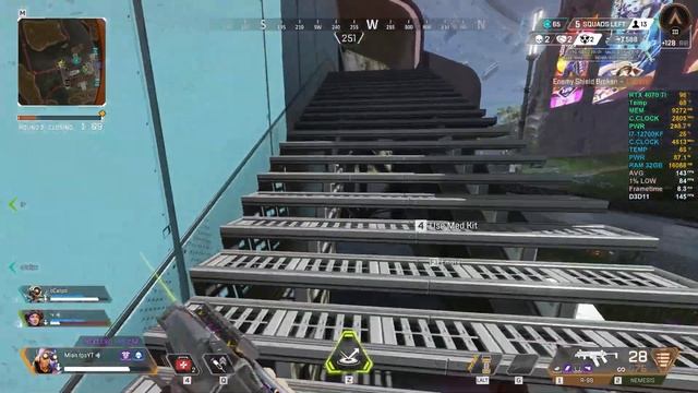 APEX LEGENDS : RTX 4070 Ti 12GB + i7 12700Kf ( 4K MAX Setting) смотреть онлайн