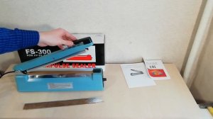 Запаиватель пакетов на реторт пакеты FS-300B с датой и шириной запайки 8мм