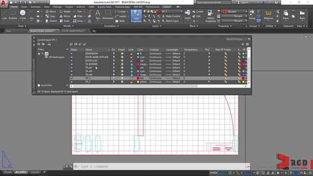 AutoCAD Layout Viewport - pt1 (MVIEW Command, Inserting Existing Drawings) смотреть онлайн