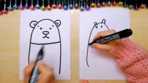 как нарисовать белого медведя. Рисуем с детьми