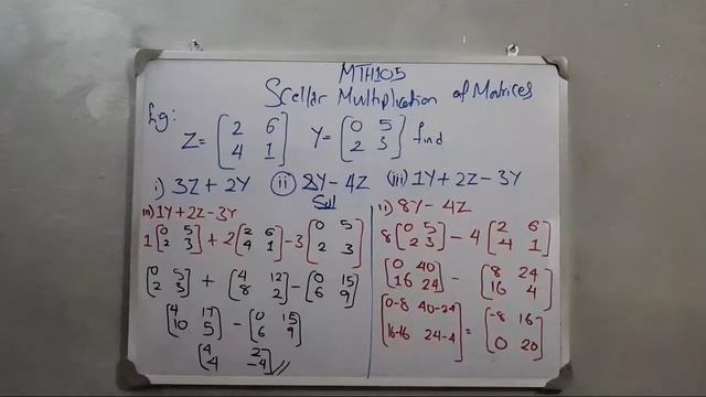 Scalar Multiplication Matrix | MTH105 |VOL23 смотреть онлайн