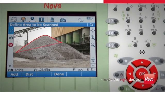 GEO-TEH.RU Тахеометр Leica Nova измерение объемов. смотреть онлайн