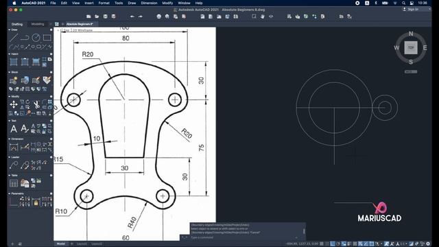 AutoCAD 2021 | For Absolute Beginners | No Knowledge Needed | Exercise 8 смотреть онлайн