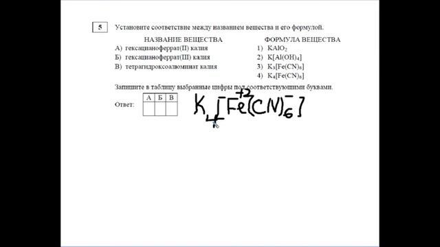 Тренировочный вариант по химии статград ХИ10201 задание5 смотреть онлайн
