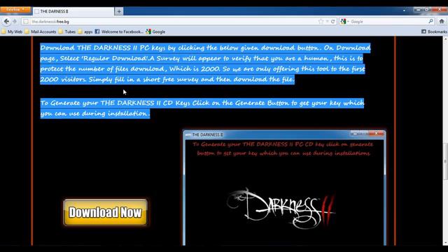 THE DARKNESS 2 PC keygen смотреть онлайн