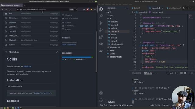 Cookies with the ambiorix web framework смотреть онлайн