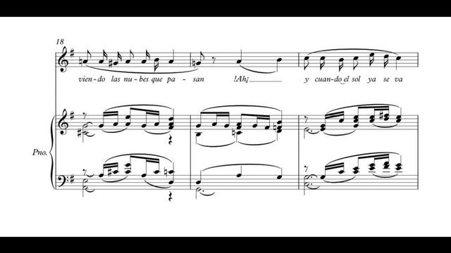 Pueblito, mi pueblo - Carlos Guastavino (G major-High Voice) Piano accompaniment смотреть онлайн