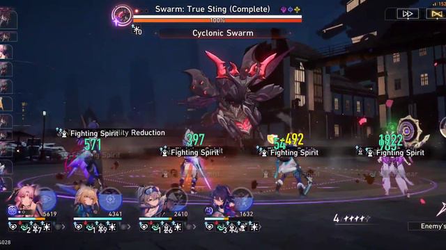Honkai Star Rail Swarm Disaster Difficulty V Mono-Quantum Elation auto clear смотреть онлайн