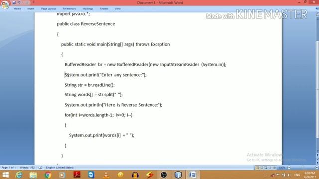 How to Write a program in Java to Reverse Sentence easily. (Hindi) смотреть онлайн