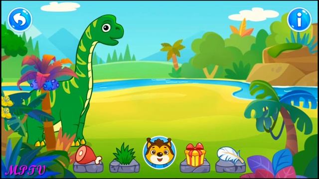 Dinosaurs 2 - Fun educational games for kids age 3 - Game App for Kids смотреть онлайн