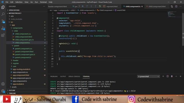 (16) Pass data from child to parent component in angular - Angular Tutorial for Beginners смотреть онлайн