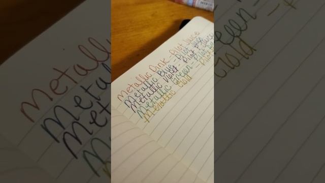 review of Pilot juice metallic gel pens 0.5mm смотреть онлайн