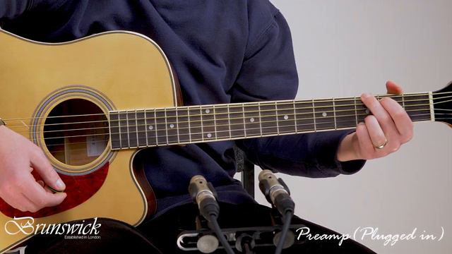 Brunswick BD200CE Cutaway Electro Acoustic Dreadnought Guitar смотреть онлайн