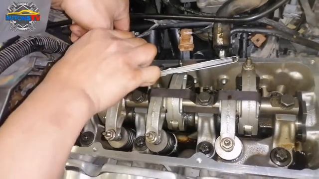 how to adjust valve clearance in two turn procedure/renault dokker 1.4L by AutonsTV смотреть онлайн