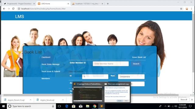 library management system project in php (codeigniter project tutorial with ajax) Part 16 смотреть онлайн