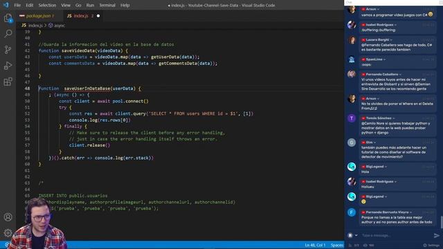 Programando en vivo - Creando bases de datos y aplicaciones usando los datos de youtube смотреть онлайн
