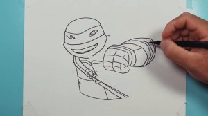 How To Draw Leo | TMNT 2012 | Step By Step