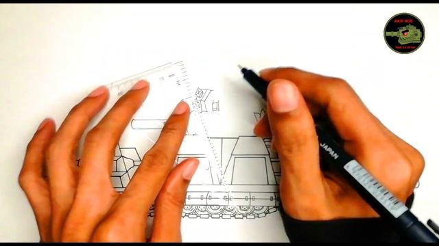 How To Draw Cartoon Tank Karl-44 | Gerand Tank - Cartoons About Tanks