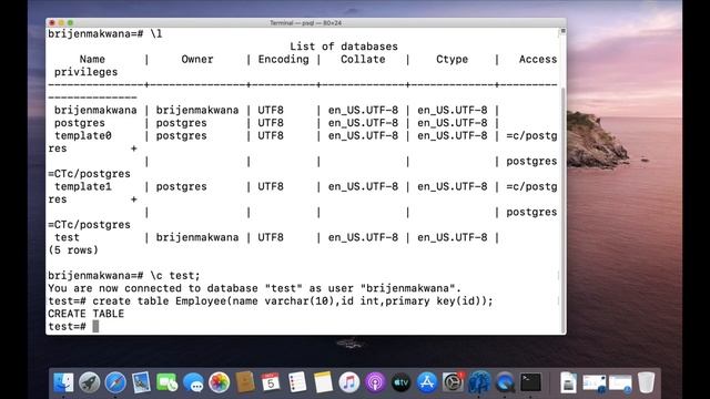 PostgreSQL Tutorial for Beginners 6 - PostgreSQL CREATE TABLE смотреть онлайн