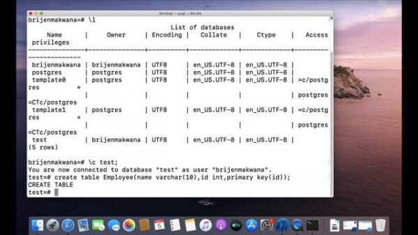 PostgreSQL Tutorial for Beginners 6 - PostgreSQL CREATE TABLE