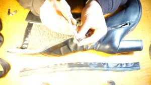 Замена молнии в сапогах. Вариант для ленивых