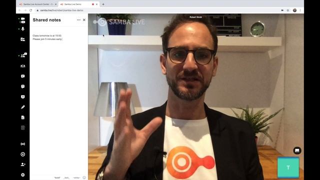 Samba Live Video Conferencing Tutorial - Shared Notes смотреть онлайн