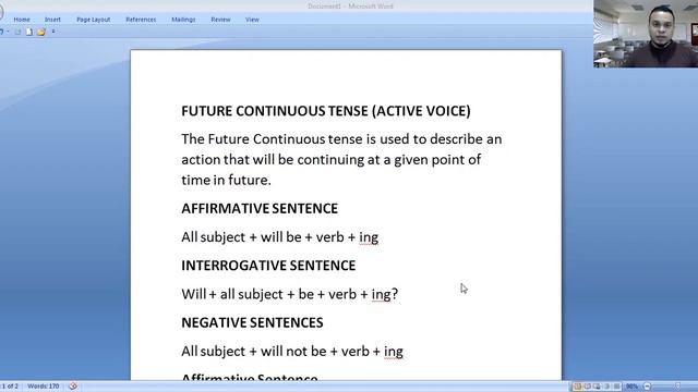 Future Continuous Tense in English смотреть онлайн