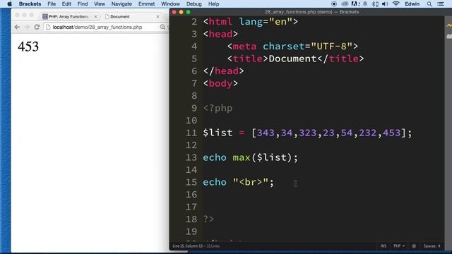 029 Array Functions PHP Full Course 2021 смотреть онлайн