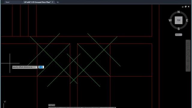 How to Draw 20'x68'3" 2D Ground Floor Plan In AutoCAD | AutoCAD Tutorials For Beginners | Part-2 смотреть онлайн