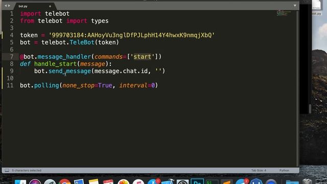 #4 Creating Telegram Bot on Python смотреть онлайн