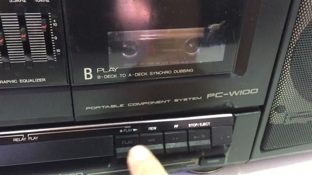 JVC PC-W100 Radio Double Cassette Boombox (AUX in) смотреть онлайн