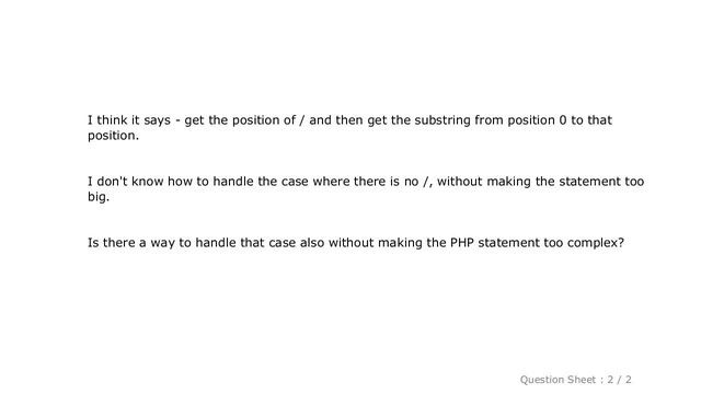 PHP : PHP substring extraction. Get the string before the first '/' or the whole string смотреть онлайн
