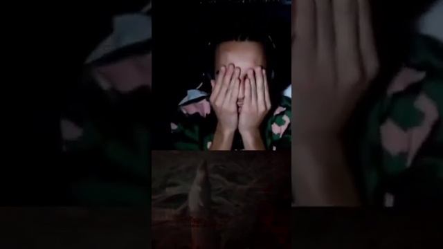 a man is playing a horror game when a cat jumps on him смотреть онлайн