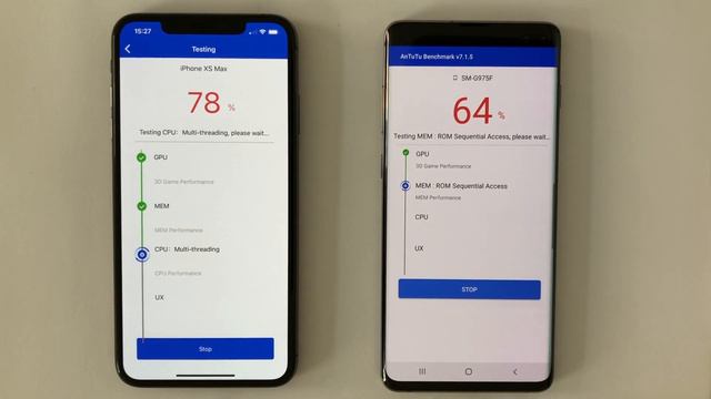 Samsung s10 Plus 1TB 12 GB RAM vs iPhone Xs Max 512 GB AnTuTu Benchmark Test смотреть онлайн