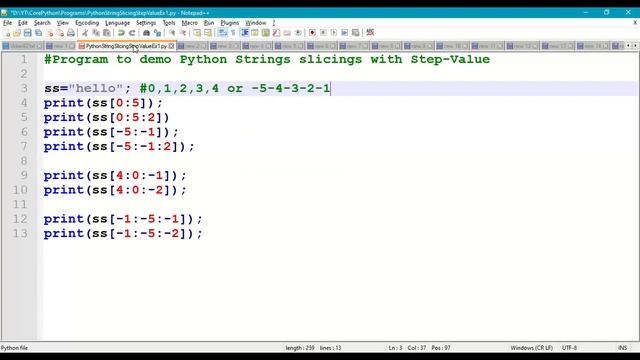 Python String Slicing with Step Value | Python Strings | Python str type| Python Slice Operator| #6 смотреть онлайн