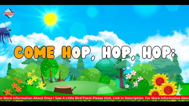 Once I Saw A Little Bird Lyrical Video | English Nursery Rhymes Full Lyrics For Kids & Children