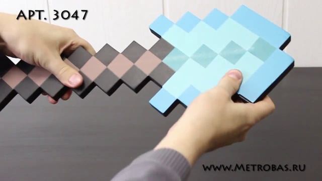 Игрушка Майнкрафт Алмазная Лопата (Diamond Shovel) Minecraft смотреть онлайн