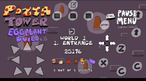 Pizza Tower Eggplant Build World 1 Complete [ Pizza Tower Eggplant Build Part 3 - 4 ]