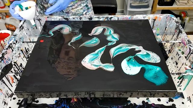 Acrylic Pour Funnel Drag ? Black Negative Space & NO Silicone | Fluid Painting for Beginners смотреть онлайн